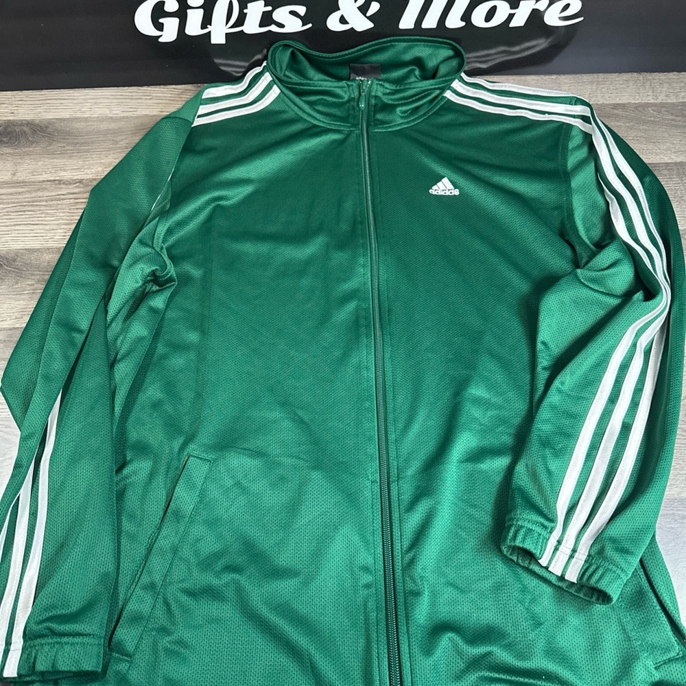 Adidas vintage Green Zip-Up Jacket